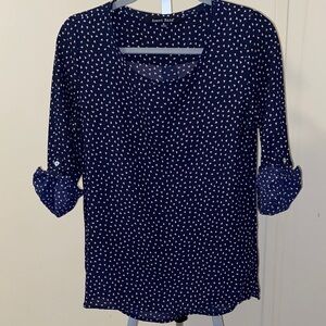 Patterned Elbow Length Blouse